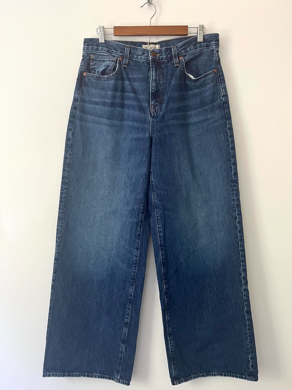 Madewell Superwide Leg High Rise Wide Rigid 100% Cotton Jeans 30